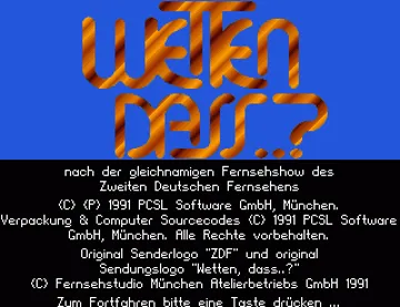 Wetten Dass.._Disk1 screen shot title